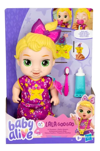 Boneca Baby Alive Pequenos Sonhos Lala Googoo Loira