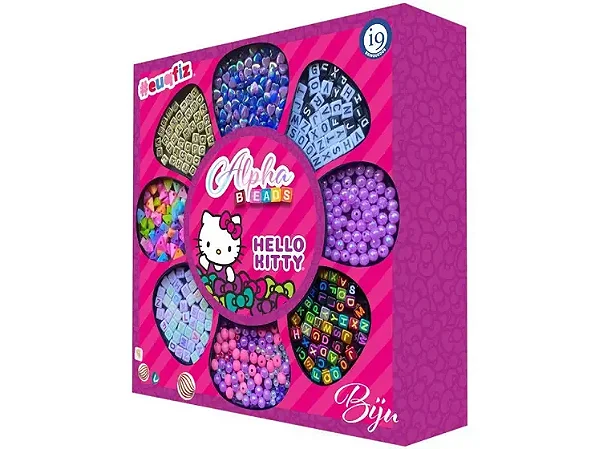 Kit Eu Que Fiz Alpha Beads Hello Kitty Biju