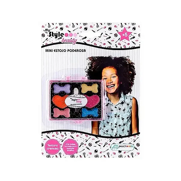 Estojo de Maquiagem Infantil My Style Beauty Mini Estojo Poderosa