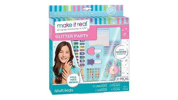 Kit Para Unhas My Style By Make it Real Glitter Party