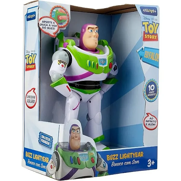 Boneco Toys Story Buzz Lightyear Com Som