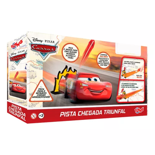 Pista Com Carrinho Fricção Carros Disney