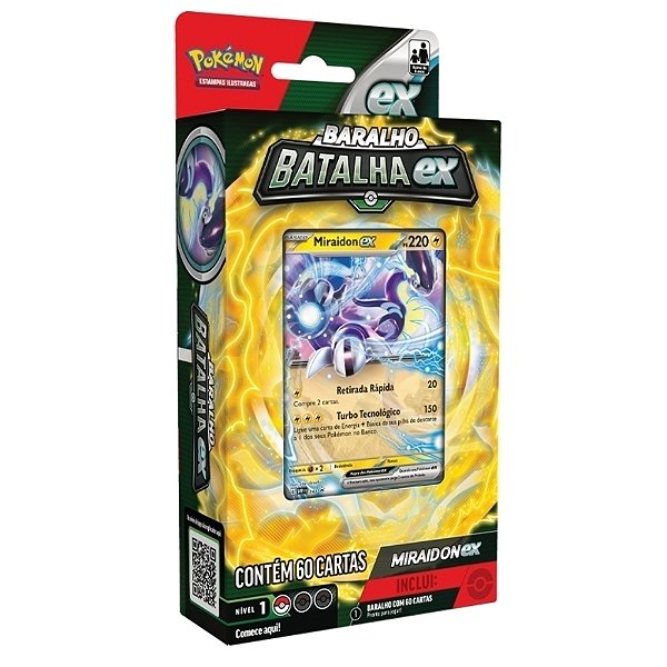 Pokemon Decks Batalha Ex Victini e Miraidon Sortidos