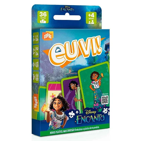 Jogo de Cartas Eu Vi Encanto Disney