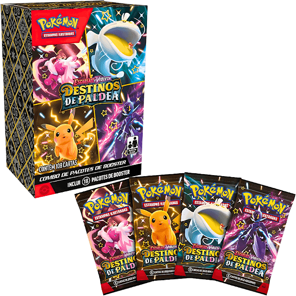 Combo Booster Pokémon Escarlete E Violeta Destinos De Paldea