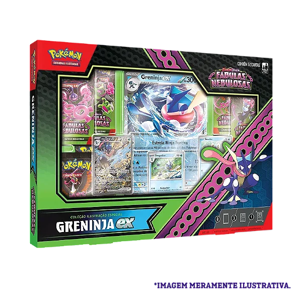 Box EV6.5 Fábulas Nebulosas Kingdra ex ou Greninja ex Sortidos