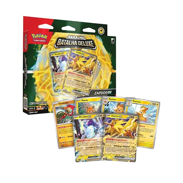 Pokemon Deck Batalha Deluxe Ninetales e Zapdos Sortidos