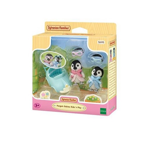 Sylvanian Families Bebê Pinguim Com Carrinho