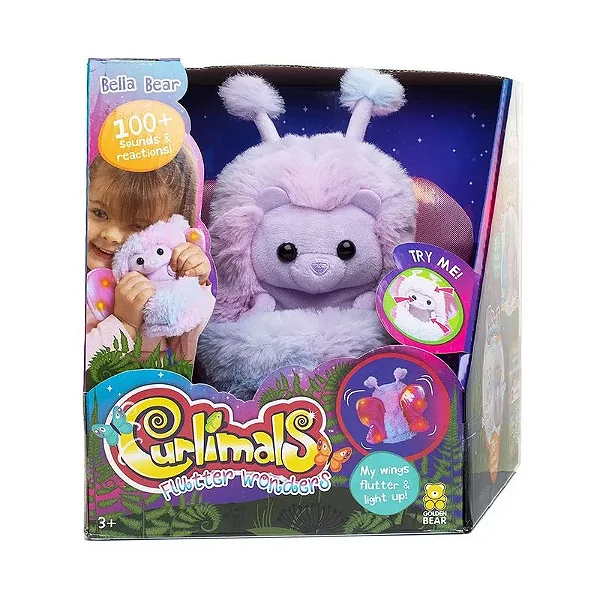 Pelúcia Interativa Curlimals Flutter Wonders Bella A Ursa