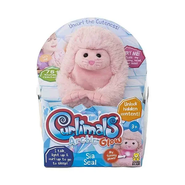 Pelúcia Interativa Curlimals Artic Glow Sia a Foca