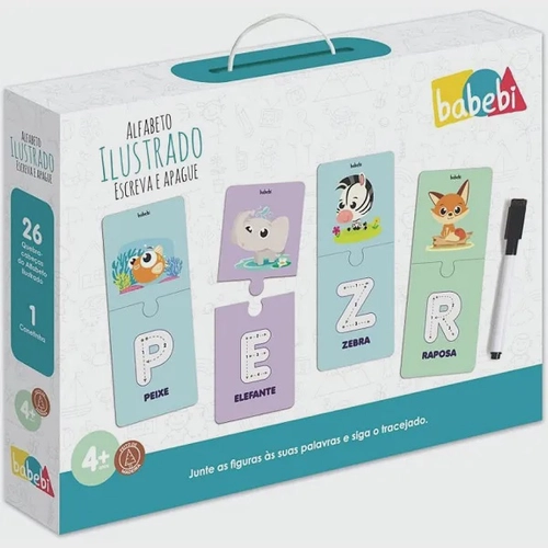 Alfabeto Ilustrado Escreva e Apague