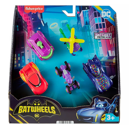 Fisher-Price Pacote Com 05 Batwheels Confetti