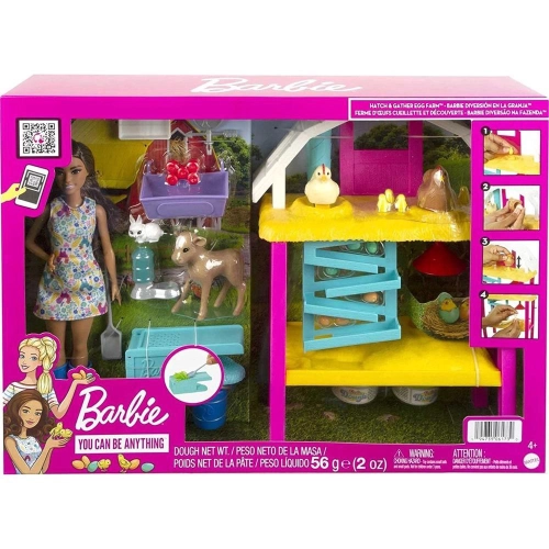 Boneca Barbie Playset Diversao Na Fazenda
