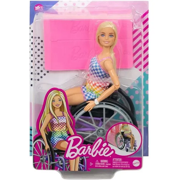 Boneca Barbie Fashionista Cadeira de Rodas Loira