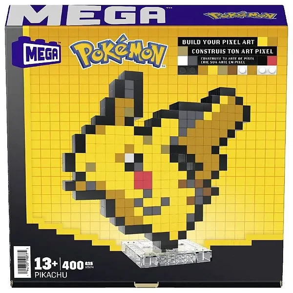 Mega Pokémon Construção Pixel Art Pikachu