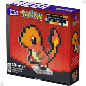 Pokémon Conjunto Construção Mega Charmander Pixel