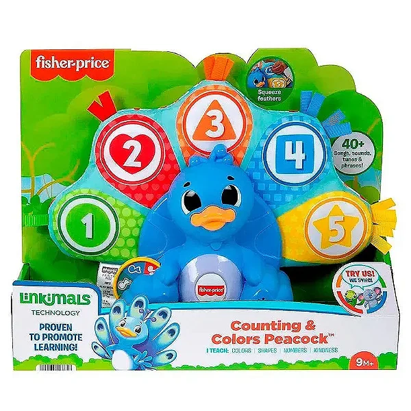 Fisher Price Linkimals Pavão Penas Coloridas