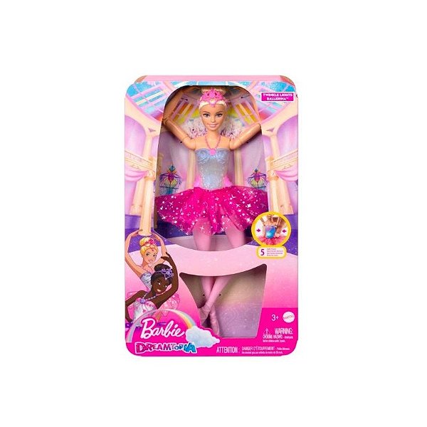 Boneca Barbie Dreamtopia Bailarina Luzes Brilhantes Loira