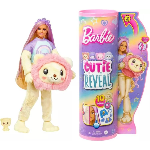 Boneca Barbie Cutie Reveal Camisetas Fofas Sortidas