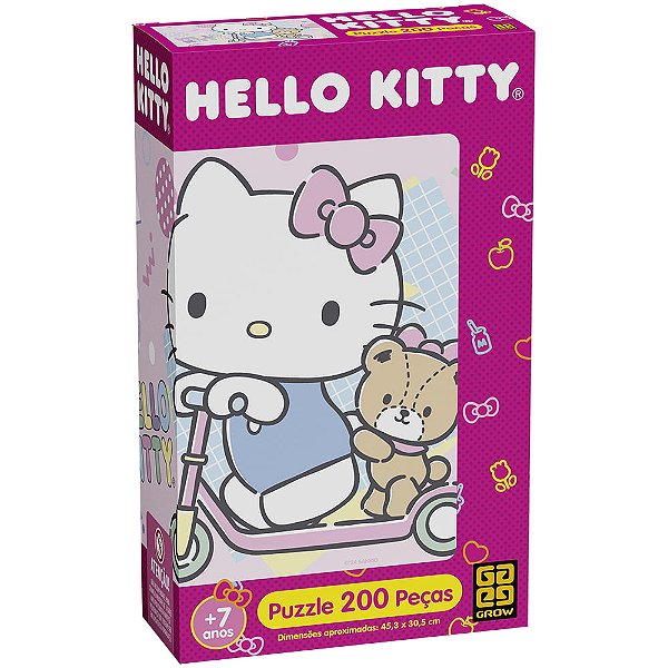 Quebra-Cabeça Hello Kitty 200 Peças