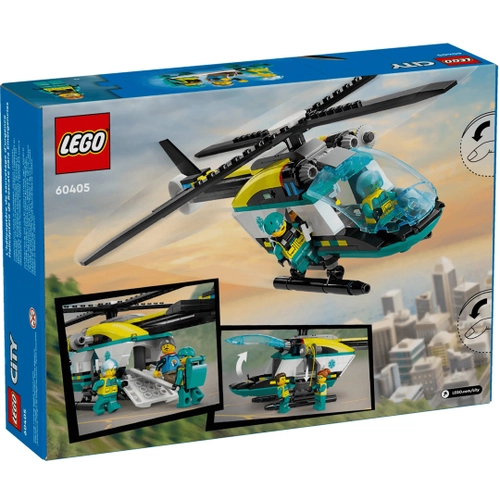 Lego City Helicóptero De Resgate De Emergência