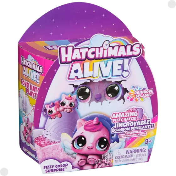 Hatchimals Alive Rainbow Splash Fizzy Color Surprise