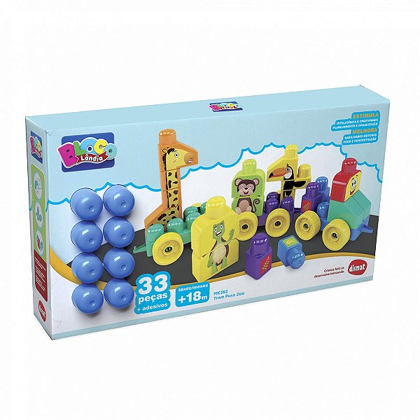 Trem Puxa Zoo Blocolândia