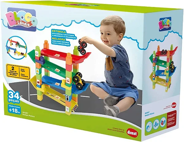 Blocos de Montar Blocolândia Rampa Maluca