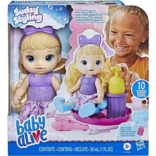 Boneca Baby Alive Sudsy Styling Loira