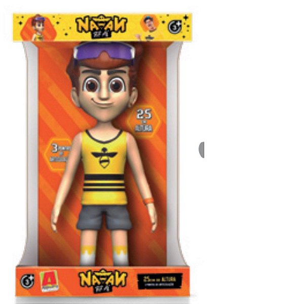 Boneco Vinil Articulado Natan Por Ai 25CM