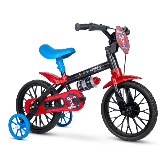 Bicicleta Infantil Aro 12 Mechanic com Rodinhas