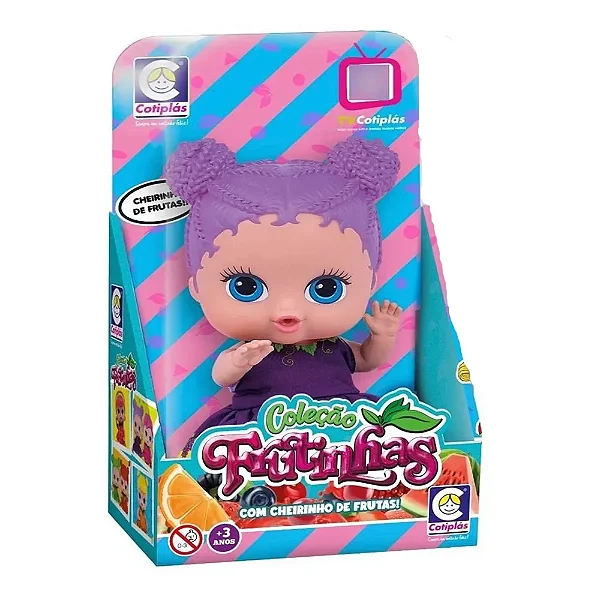 Boneca Frutinhas com Cheiro de Uva
