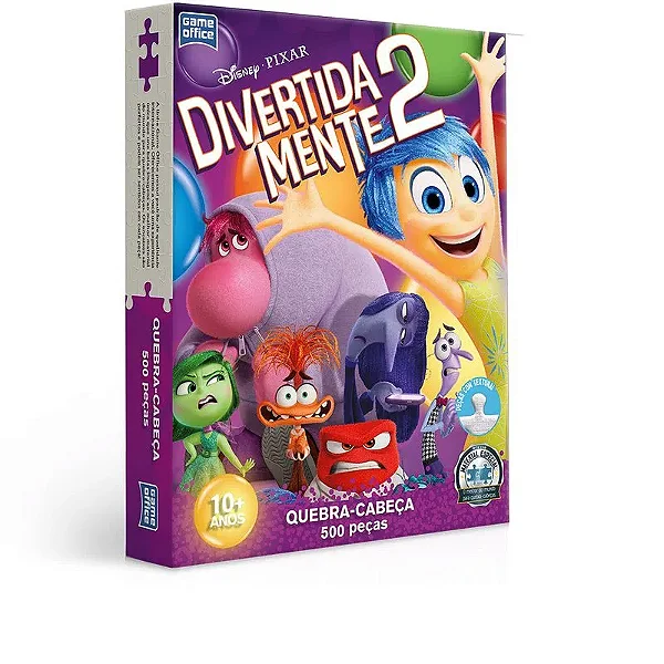 Quebra-Cabeça Divertida Mente 02 500 Peças