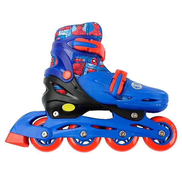 Kit Patins 04 Rodas c/ Proteção Tam 32 Homem-Aranha
