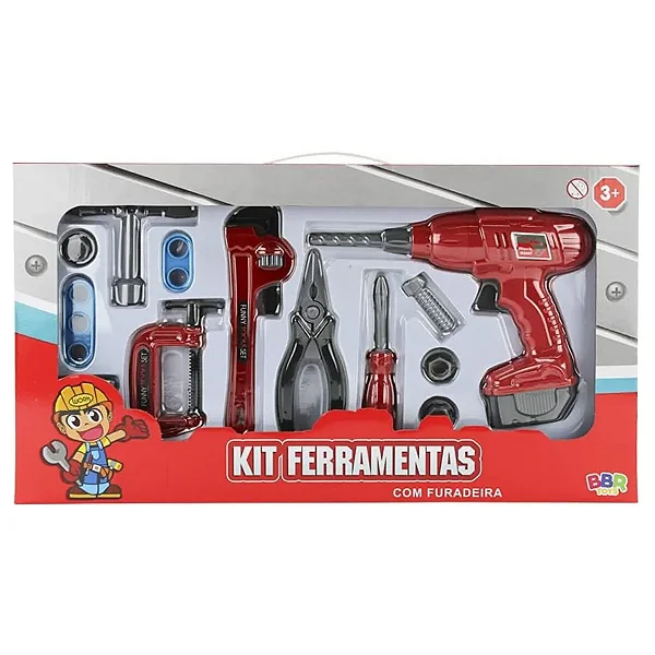 Kit Ferramentas Com Furadeira