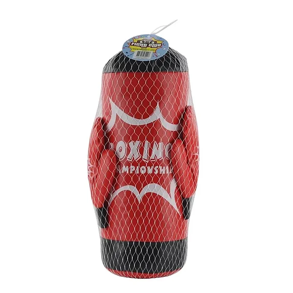 Kit Saco de Pancada Infantil Vermelho