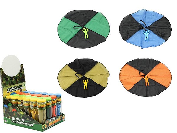 Boneco Mini Paraquedista Sortidos