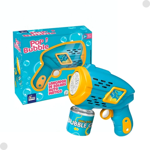 Lançador de Bolhas Automático Com Luz Pop Bubble