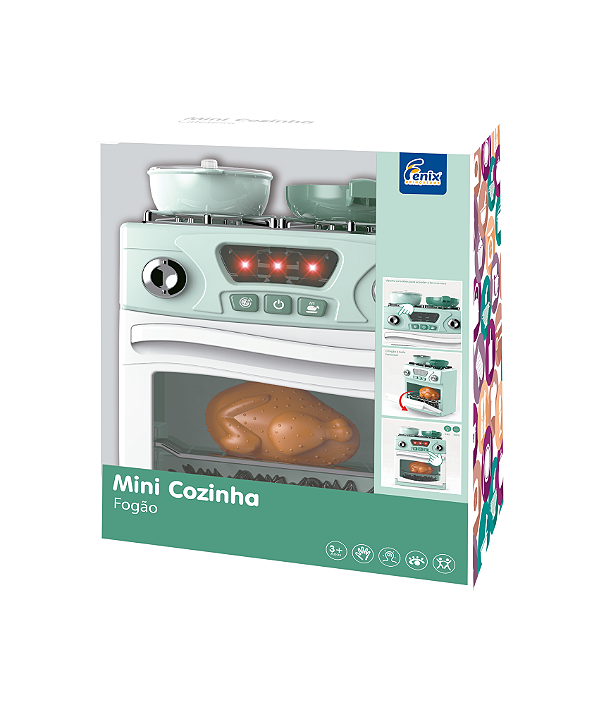 Mini Cozinha Fogão Com Som e Luz