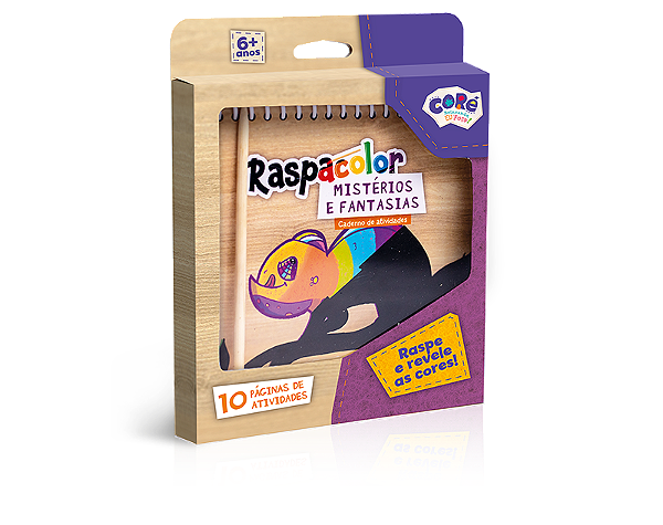 Caderno de Atividades Raspacolor Mistérios e Fantasias