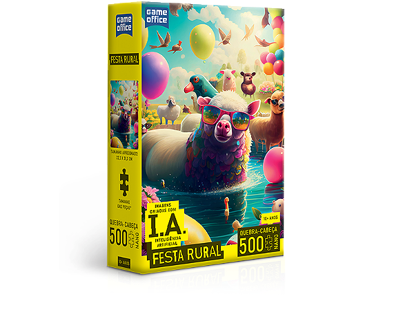 Quebra-Cabeça IA Festa Rural 500 Peças Nano