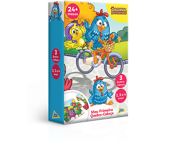 Meu Primeiro Quebra-Cabeça Galinha Pintadinha 2,3 E 4 Peças
