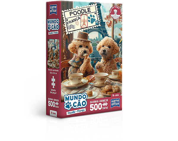 Quebra-Cabeça Poodle Francês 500 Peças Nano