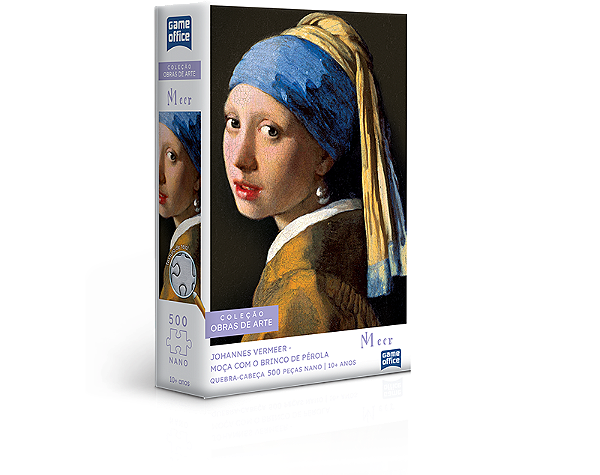 Quebra-Cabeça Johannes Vermeer Moça Com Brinco De Pérola 500 Peças Nano