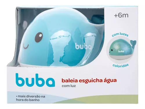 Baleia Esguicha Água de Banho com Luz