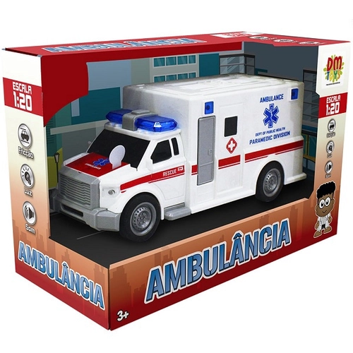 Ambulância De Fricção Com Luz E Som Sortidas