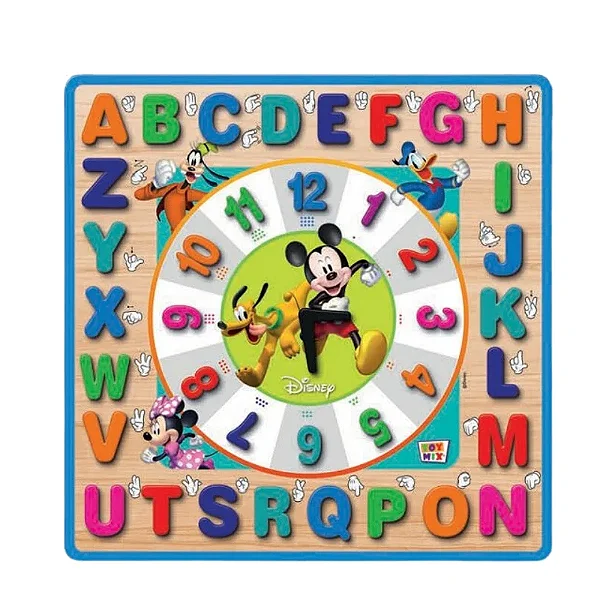 Relógio Encaixe Alfanúmerico Mickey