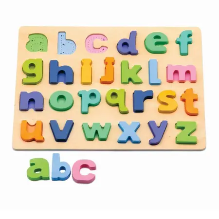 Brinquedo Educativo Encaixe Divertido Letras MDF