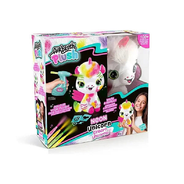 Pelúcia e Acessórios Airbrush Unicórnio Neon