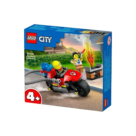 Lego City Motocicleta Dos Bombeiros 57 Peças